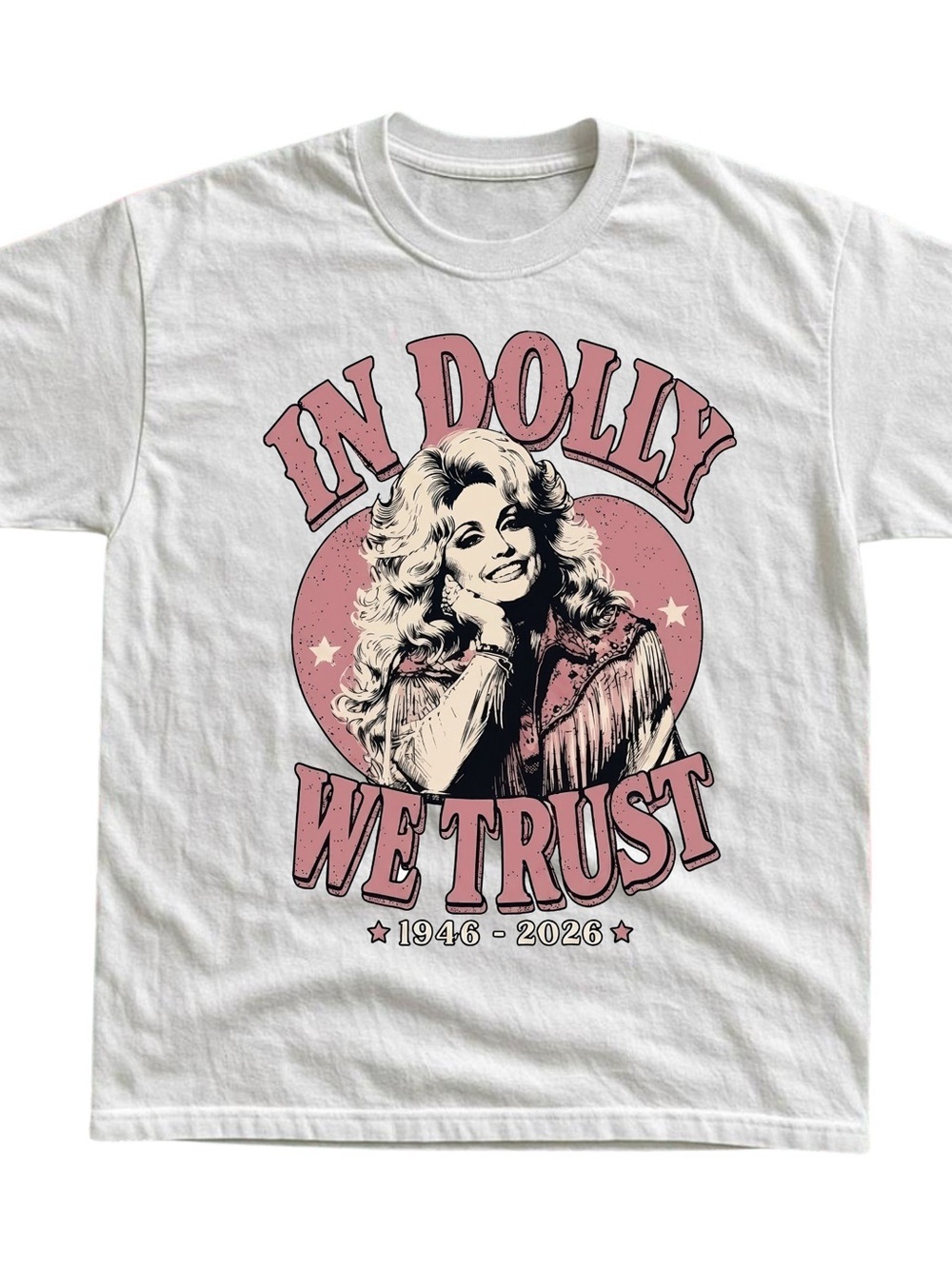 Gildan White Graphic Tee with Pink and Black Print, Gift For Her, For Him